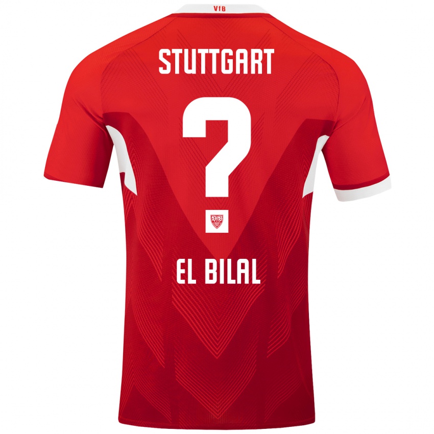 Heren El Bilal Touré #0 Rood Wit Uitshirt Uittenue 2024/25 T-Shirt