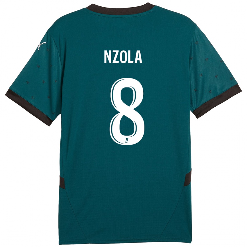 Heren M'bala Nzola #8 Donkergroen Uitshirt Uittenue 2024/25 T-Shirt