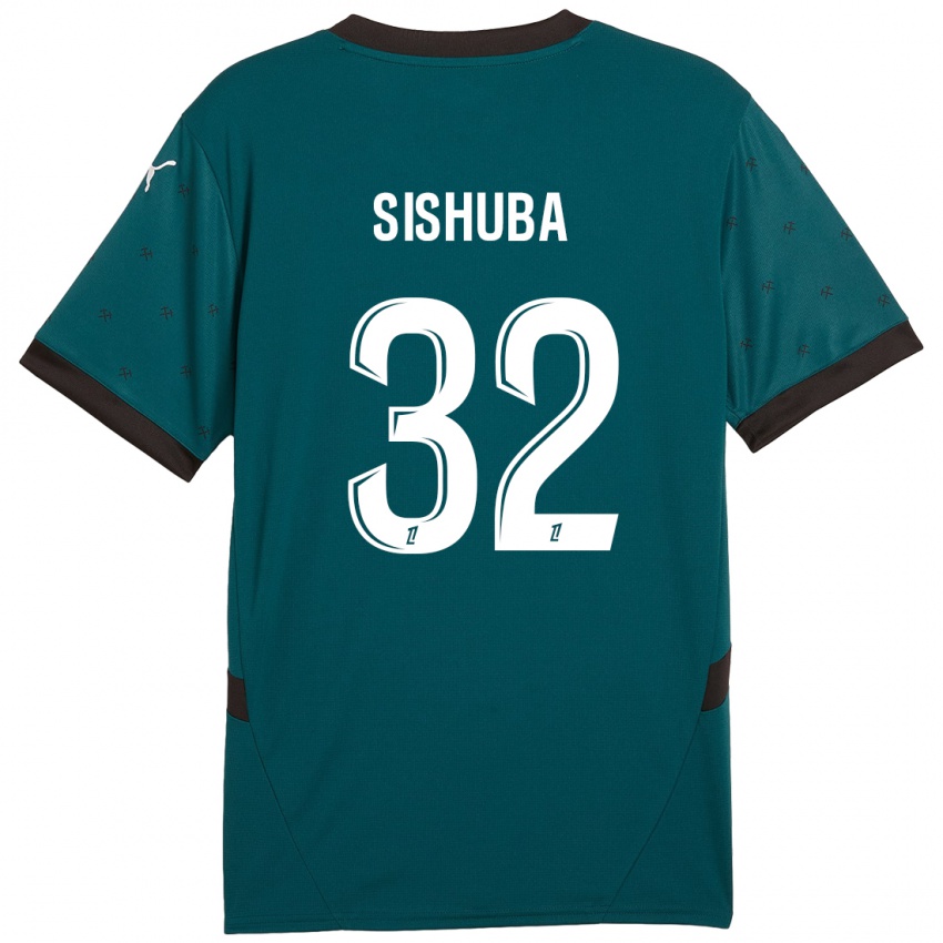 Heren Ayanda Sishuba #32 Donkergroen Uitshirt Uittenue 2024/25 T-Shirt