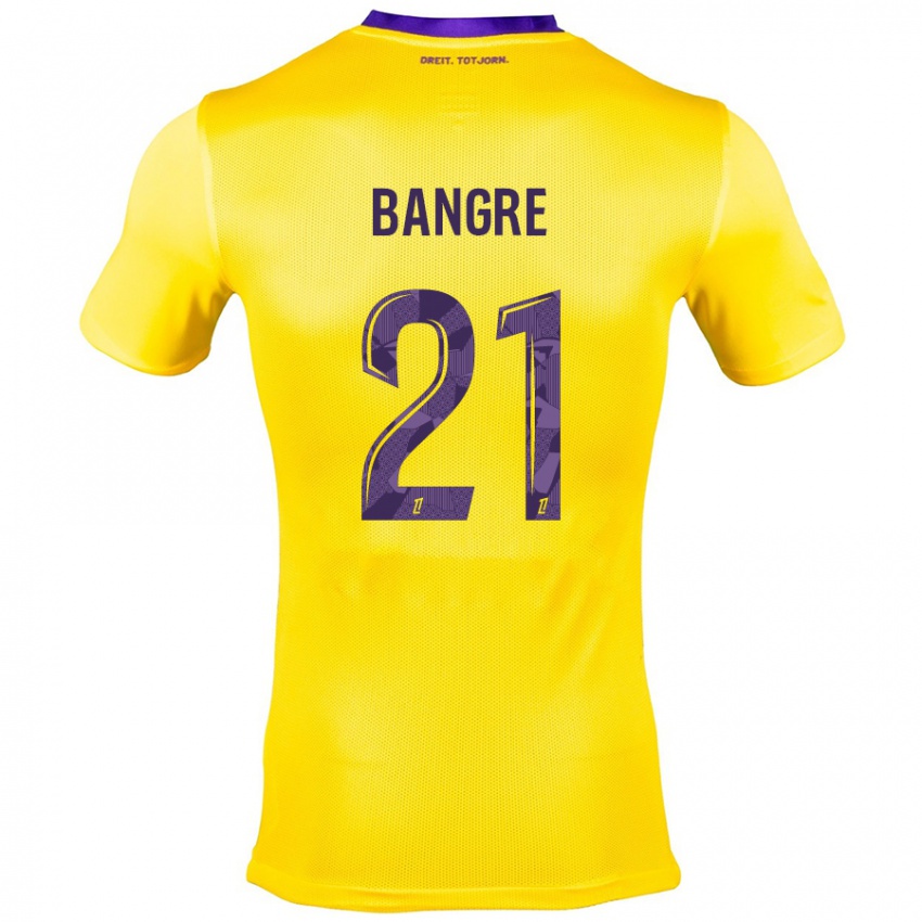 Heren Mamady Bangré #21 Geel Paars Uitshirt Uittenue 2024/25 T-Shirt