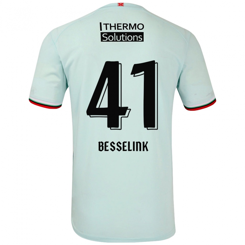 Heren Gijs Besselink #41 Lichtgroen Uitshirt Uittenue 2024/25 T-Shirt