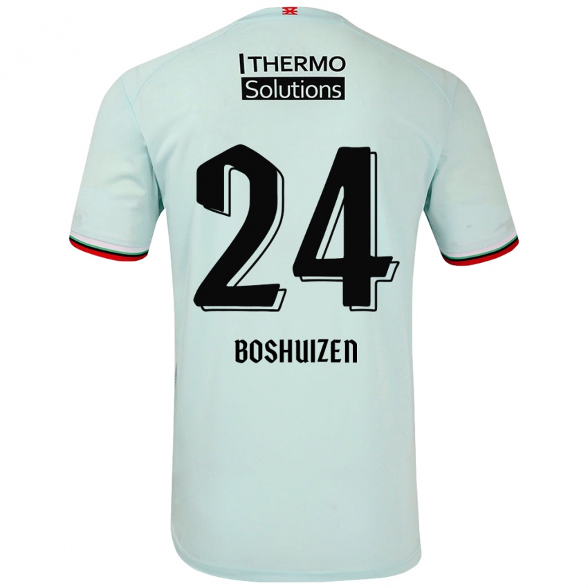 Heren Annouk Boshuizen #24 Lichtgroen Uitshirt Uittenue 2024/25 T-Shirt