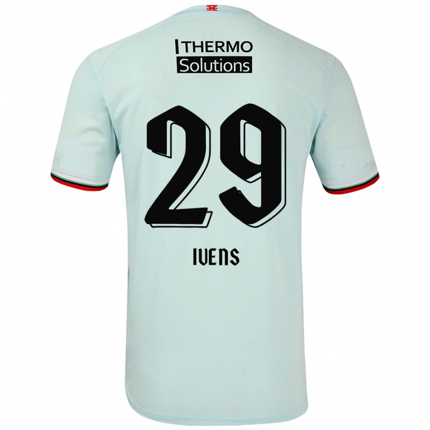 Heren Rose Ivens #29 Lichtgroen Uitshirt Uittenue 2024/25 T-Shirt