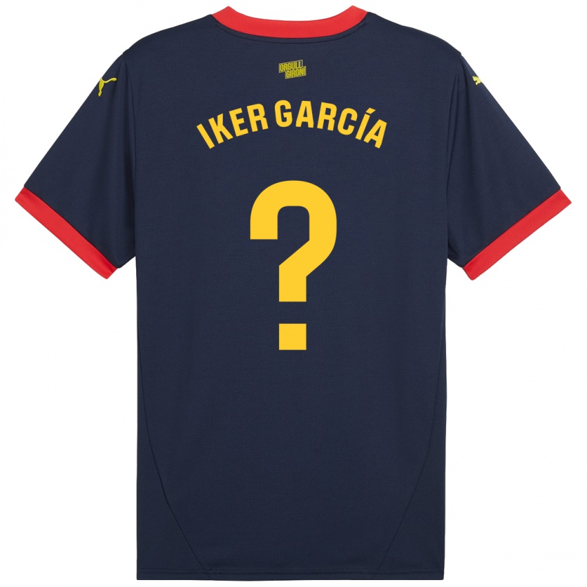 Heren Iker García #0 Marineblauw Uitshirt Uittenue 2024/25 T-Shirt