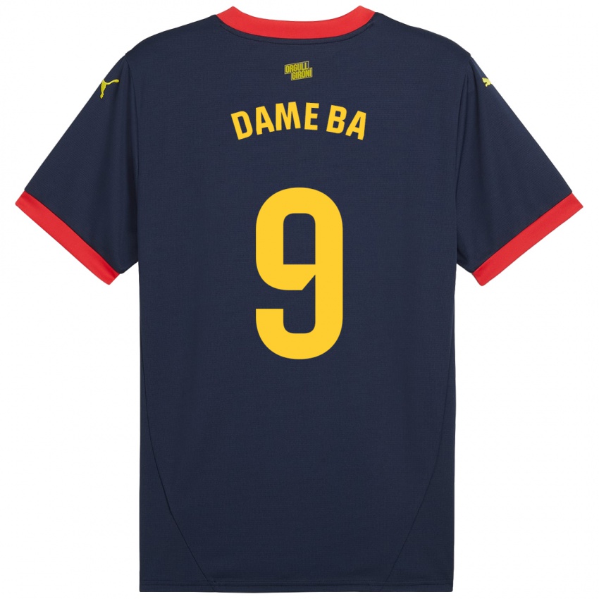 Heren Papa Dame Ba #9 Marineblauw Uitshirt Uittenue 2024/25 T-Shirt