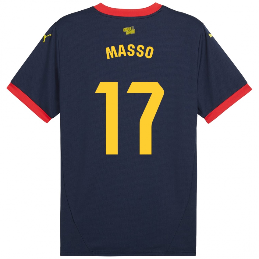 Heren Ainoa Massó #17 Marineblauw Uitshirt Uittenue 2024/25 T-Shirt