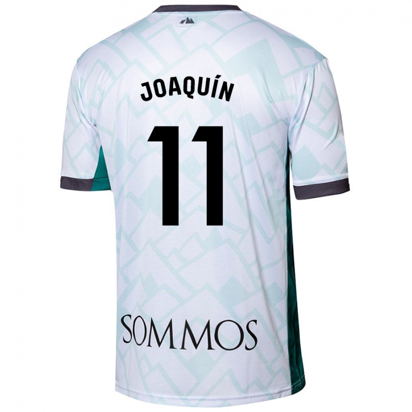 Heren Joaquin Munoz #11 Wit Groen Uitshirt Uittenue 2024/25 T-Shirt