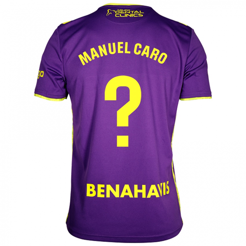 Heren José Manuel Caro #0 Paars Geel Uitshirt Uittenue 2024/25 T-Shirt