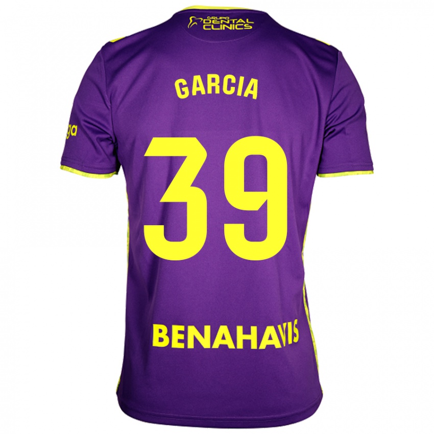 Heren Claudia García #39 Paars Geel Uitshirt Uittenue 2024/25 T-Shirt