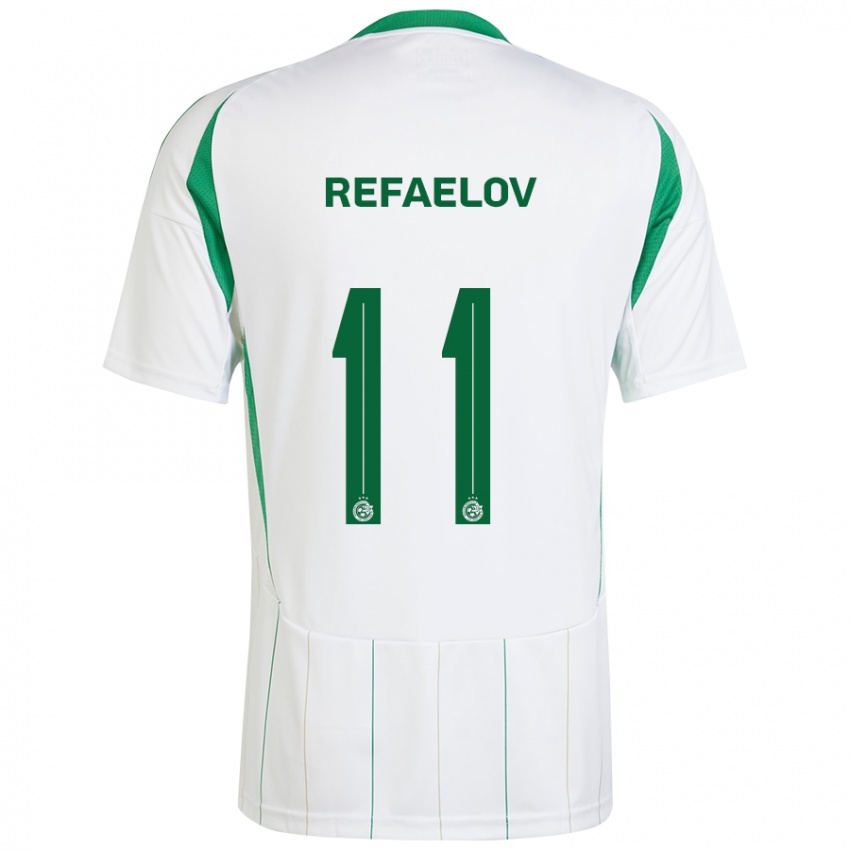 Heren Lior Refaelov #11 Witgroen Uitshirt Uittenue 2024/25 T-Shirt