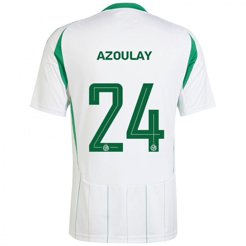 Heren Ethane Azoulay #24 Witgroen Uitshirt Uittenue 2024/25 T-Shirt