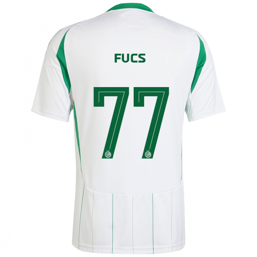 Heren Roee Fucs #77 Witgroen Uitshirt Uittenue 2024/25 T-Shirt