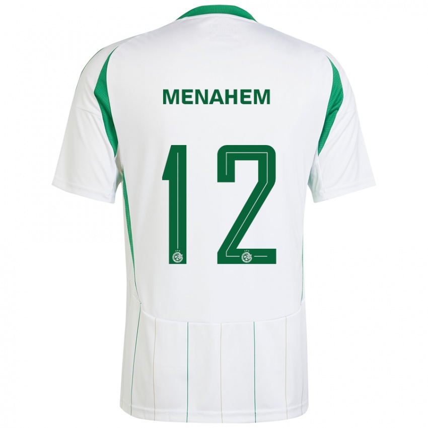 Heren Sun Menahem #12 Witgroen Uitshirt Uittenue 2024/25 T-Shirt