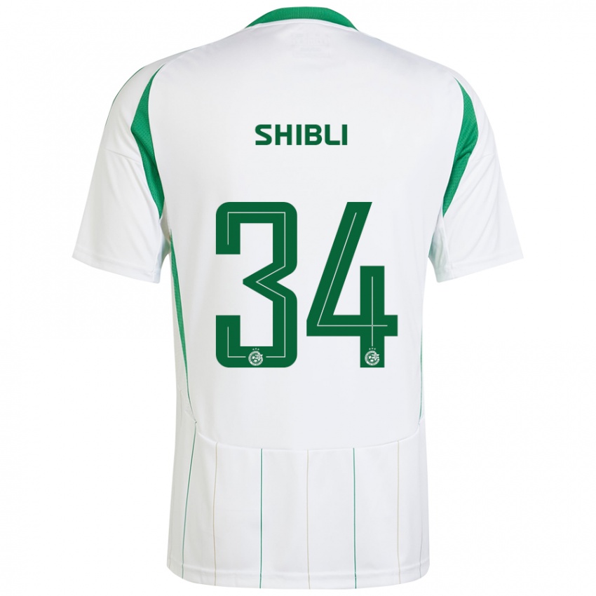 Heren Hamza Shibli #34 Witgroen Uitshirt Uittenue 2024/25 T-Shirt