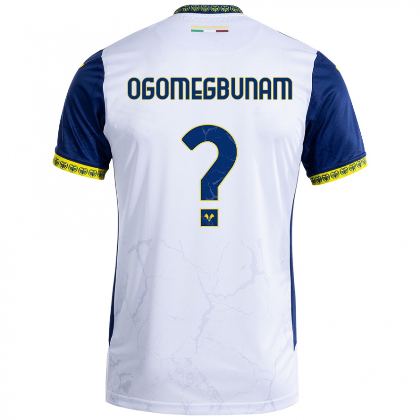 Heren Izu Ogomegbunam #0 Witblauw Uitshirt Uittenue 2024/25 T-Shirt