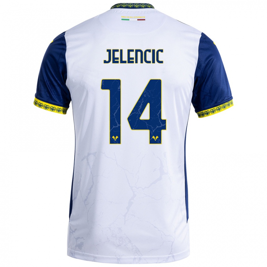 Heren Ana Jelencic #14 Witblauw Uitshirt Uittenue 2024/25 T-Shirt