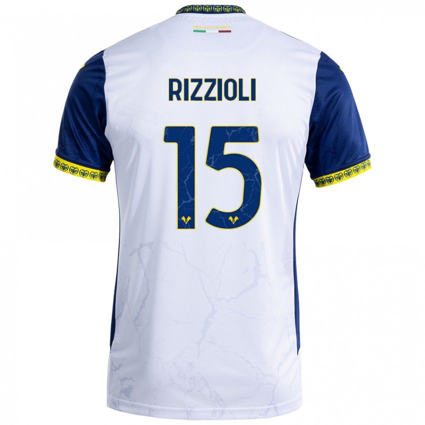 Heren Gaia Rizzioli #15 Witblauw Uitshirt Uittenue 2024/25 T-Shirt