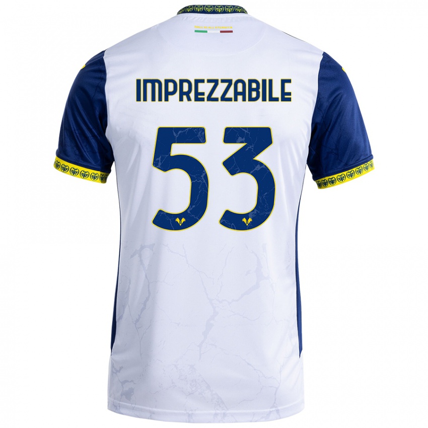 Heren Francesca Imprezzabile #53 Witblauw Uitshirt Uittenue 2024/25 T-Shirt