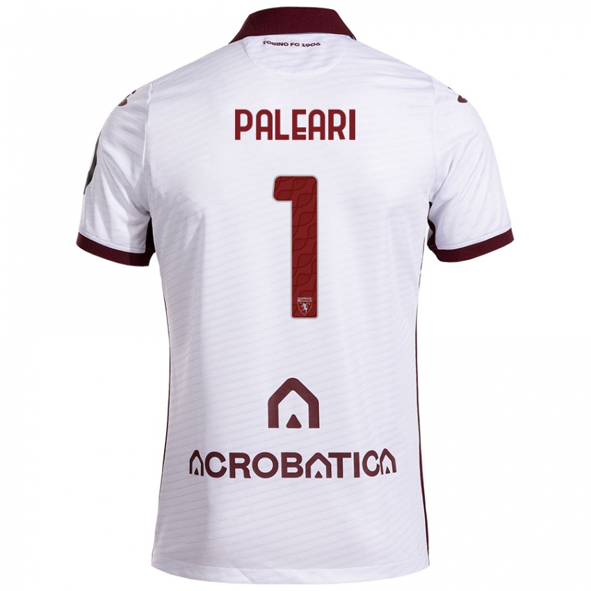 Heren Alberto Paleari #1 Wit Kastanjebruin Uitshirt Uittenue 2024/25 T-Shirt