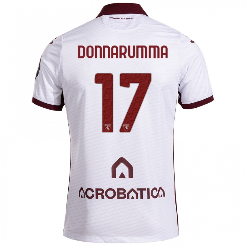 Heren Antonio Donnarumma #17 Wit Kastanjebruin Uitshirt Uittenue 2024/25 T-Shirt