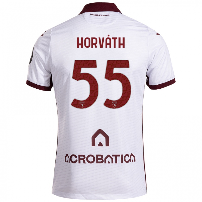 Heren Krisztofer Horváth #55 Wit Kastanjebruin Uitshirt Uittenue 2024/25 T-Shirt