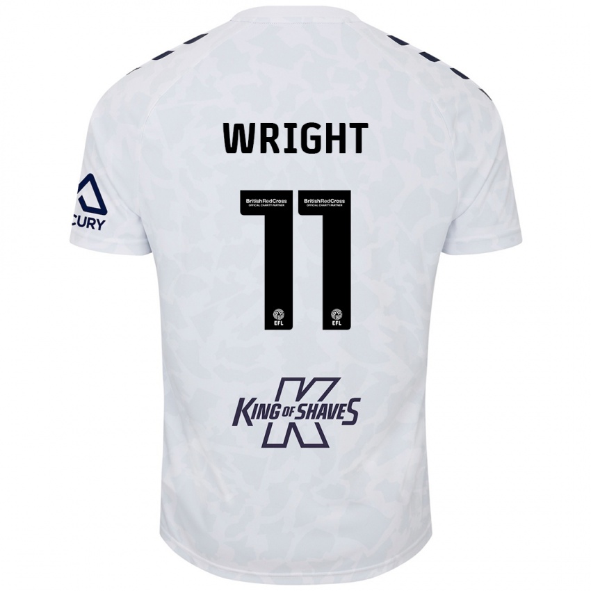 Heren Haji Wright #11 Wit Uitshirt Uittenue 2024/25 T-Shirt