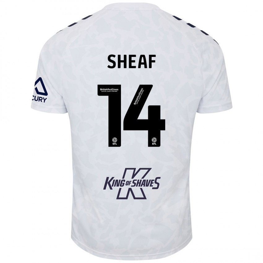 Heren Ben Sheaf #14 Wit Uitshirt Uittenue 2024/25 T-Shirt