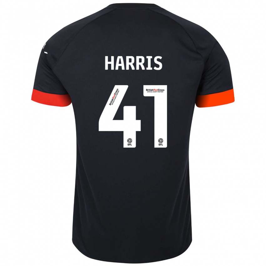 Heren Taylan Harris #41 Zwart Oranje Uitshirt Uittenue 2024/25 T-Shirt