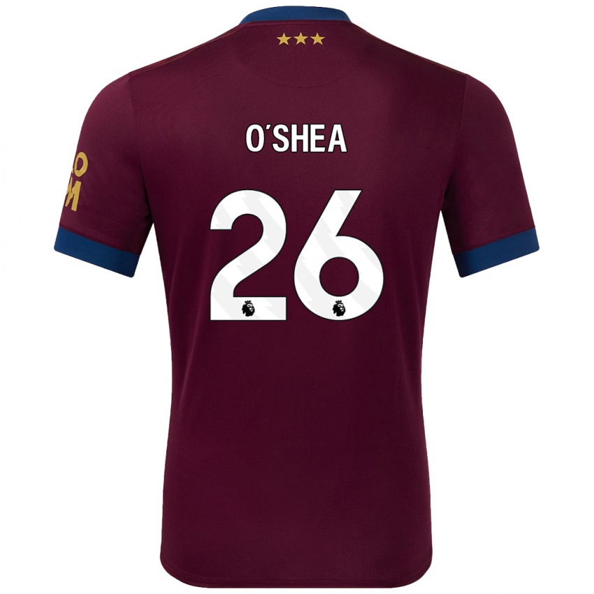 Heren Dara O'shea #26 Bruin Uitshirt Uittenue 2024/25 T-Shirt