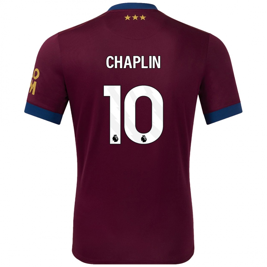 Heren Conor Chaplin #10 Bruin Uitshirt Uittenue 2024/25 T-Shirt