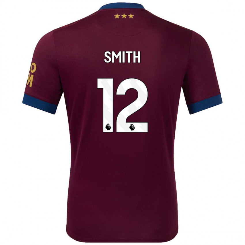 Heren Olivia Smith #12 Bruin Uitshirt Uittenue 2024/25 T-Shirt