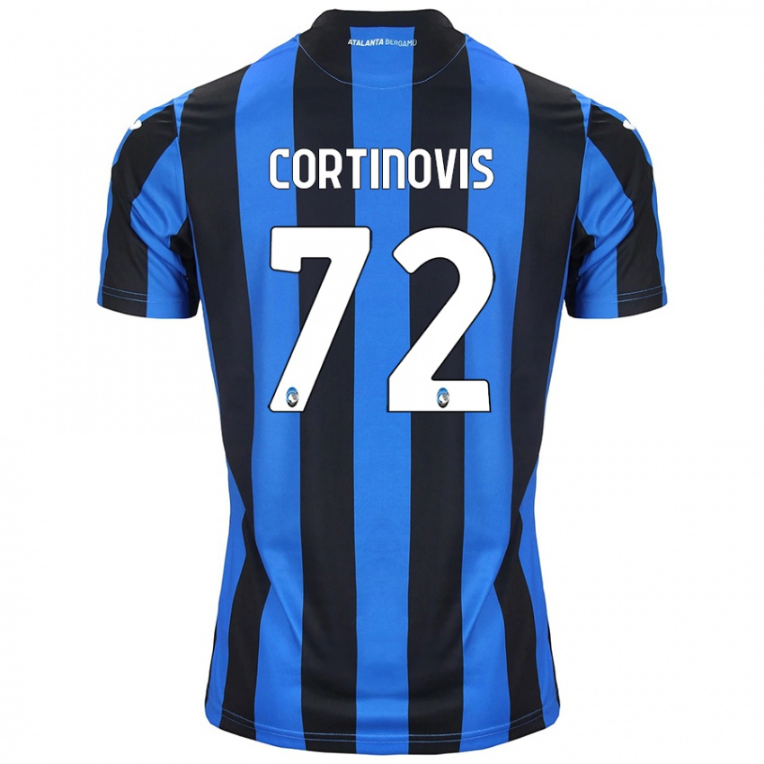 Dames Alessandro Cortinovis #72 Blauw Zwart Thuisshirt Thuistenue 2024/25 T-Shirt