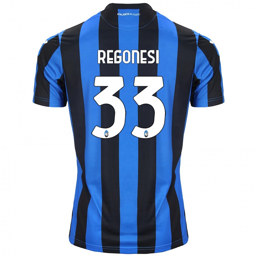 Dames Iacopo Regonesi #33 Blauw Zwart Thuisshirt Thuistenue 2024/25 T-Shirt