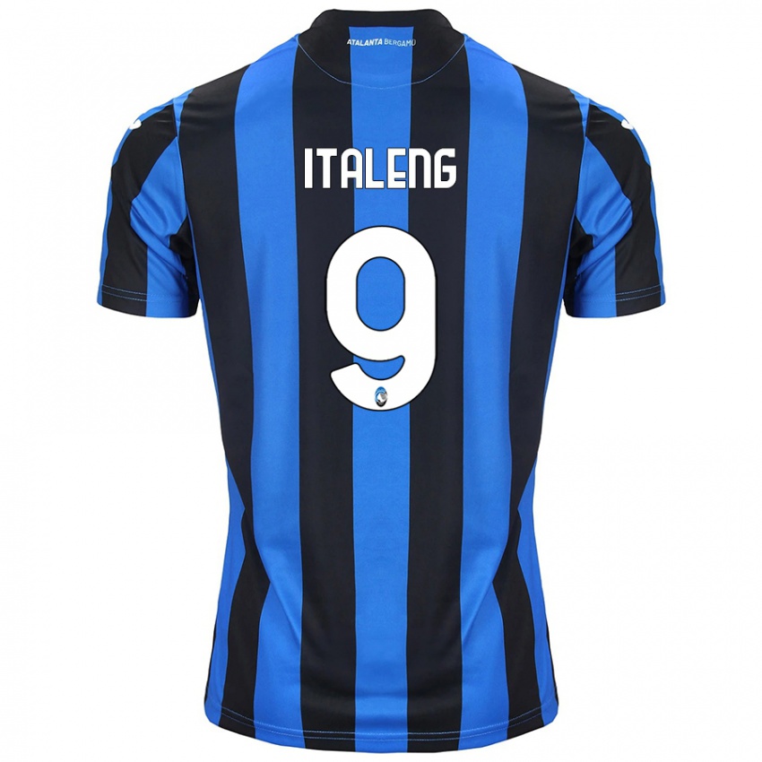 Dames Jonathan Italeng #9 Blauw Zwart Thuisshirt Thuistenue 2024/25 T-Shirt