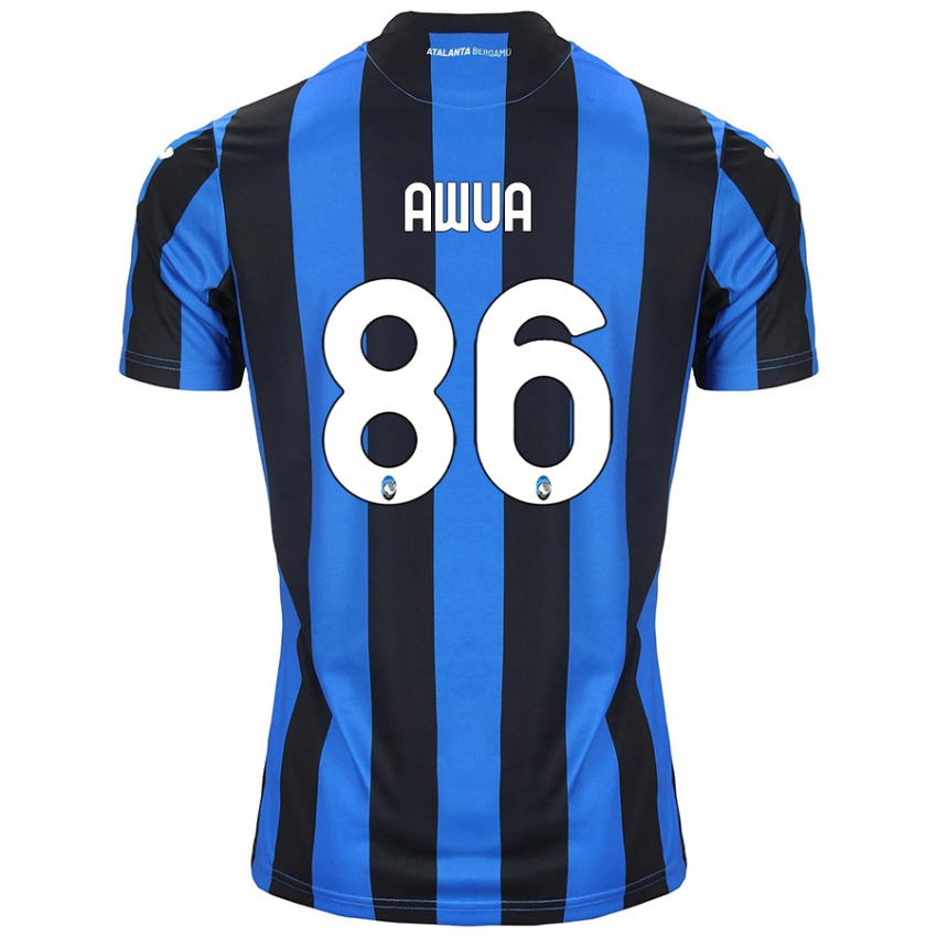 Dames Theophilus Awua #86 Blauw Zwart Thuisshirt Thuistenue 2024/25 T-Shirt