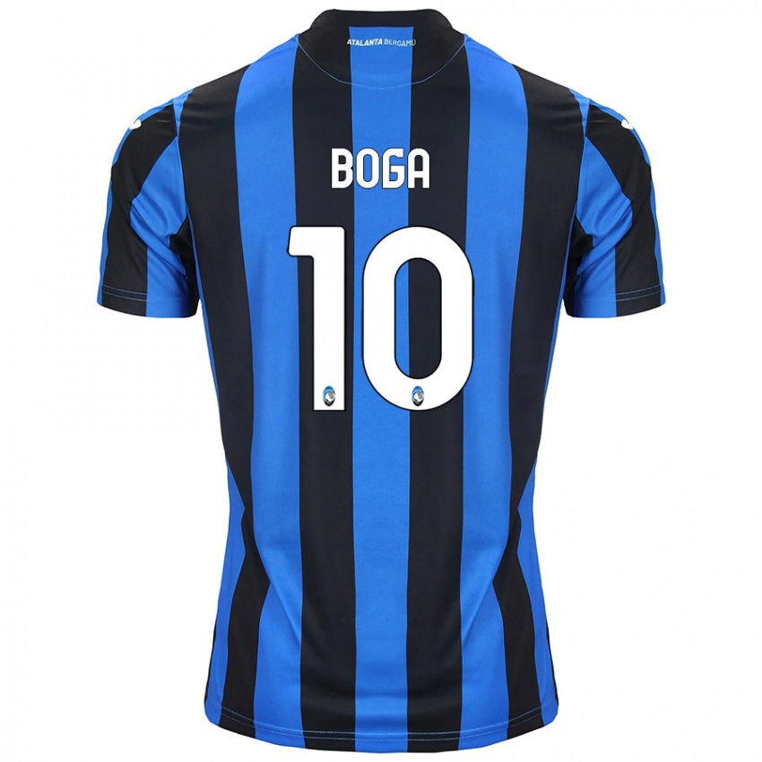 Dames Jeremie Boga #10 Blauw Zwart Thuisshirt Thuistenue 2024/25 T-Shirt