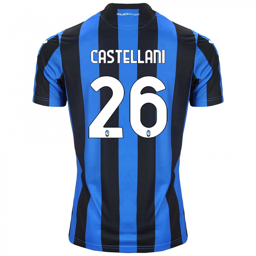 Dames Eleonora Castellani #26 Blauw Zwart Thuisshirt Thuistenue 2024/25 T-Shirt