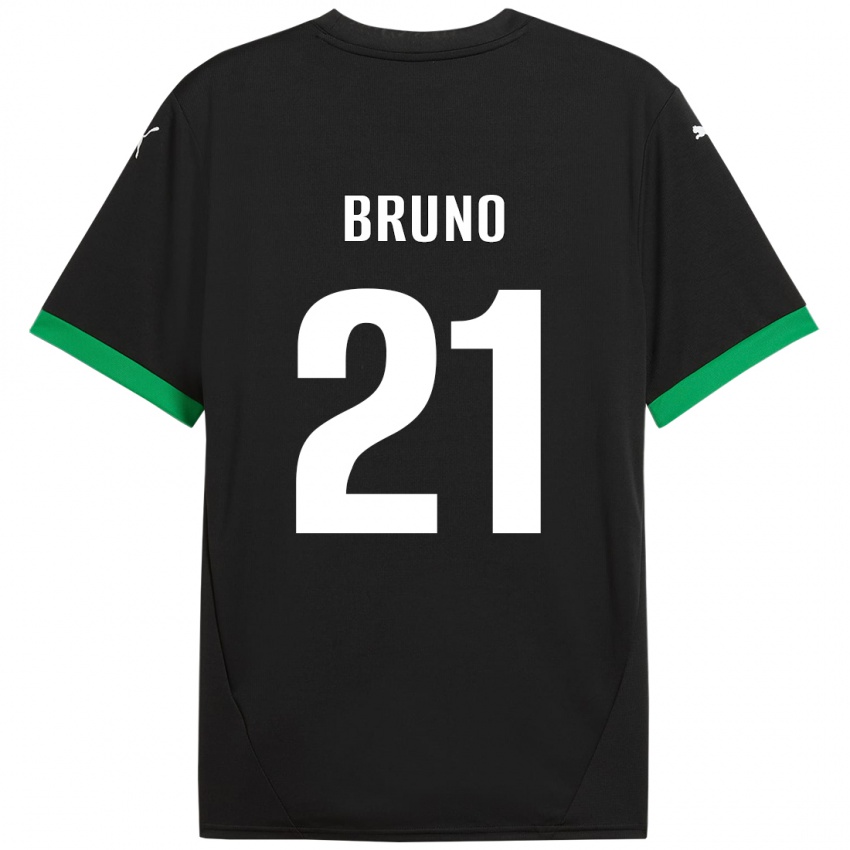 Dames Kevin Bruno #21 Zwart Donkergroen Thuisshirt Thuistenue 2024/25 T-Shirt