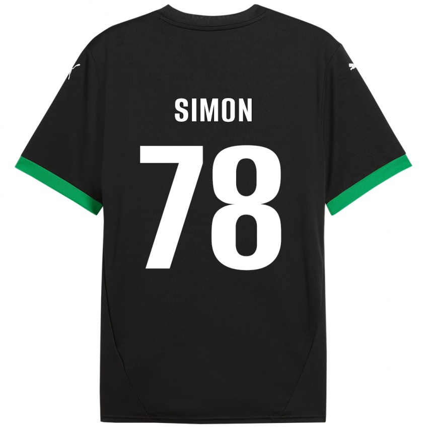 Dames Bénédicte Simon #78 Zwart Donkergroen Thuisshirt Thuistenue 2024/25 T-Shirt