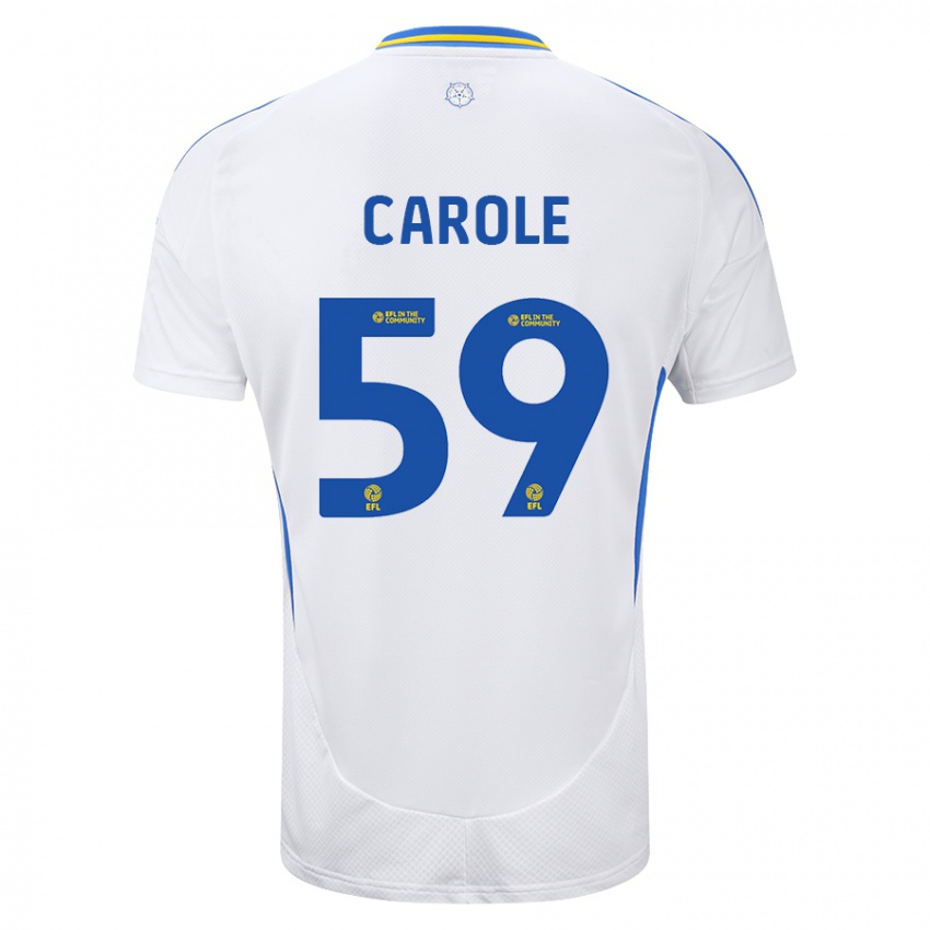 Dames Keenan Carole #59 Wit Blauw Thuisshirt Thuistenue 2024/25 T-Shirt