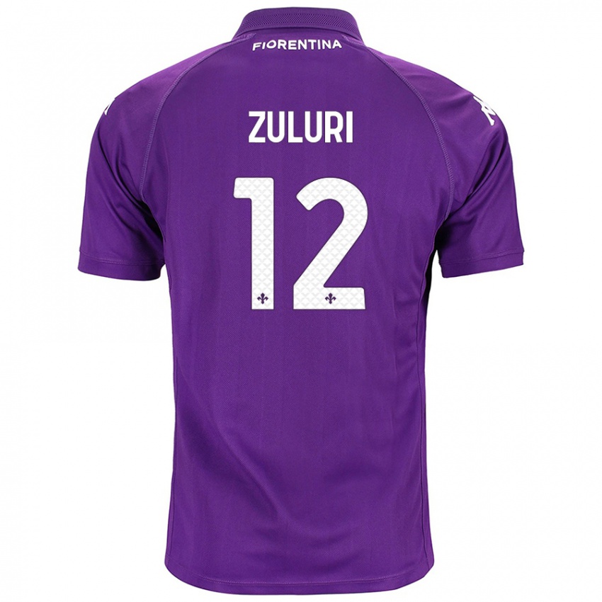 Dames Athena Zuluri #12 Paars Thuisshirt Thuistenue 2024/25 T-Shirt