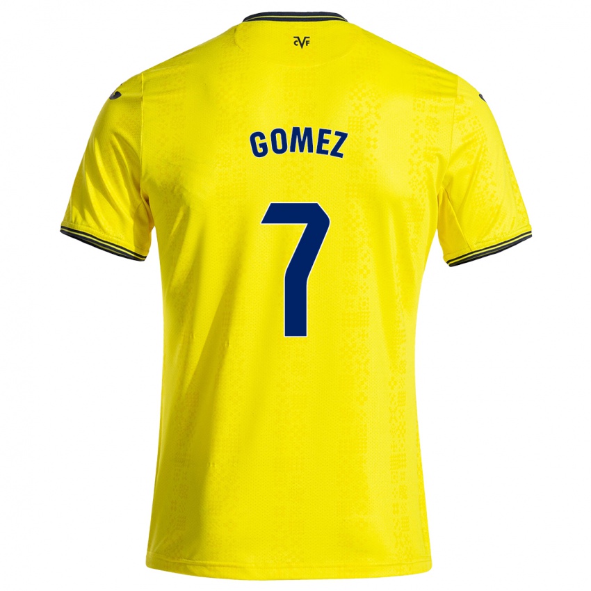 Dames Lucía Gómez #7 Geel Zwart Thuisshirt Thuistenue 2024/25 T-Shirt