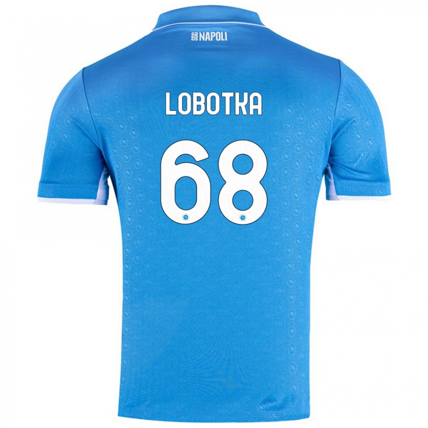 Dames Stanislav Lobotka #68 Hemelsblauw Thuisshirt Thuistenue 2024/25 T-Shirt