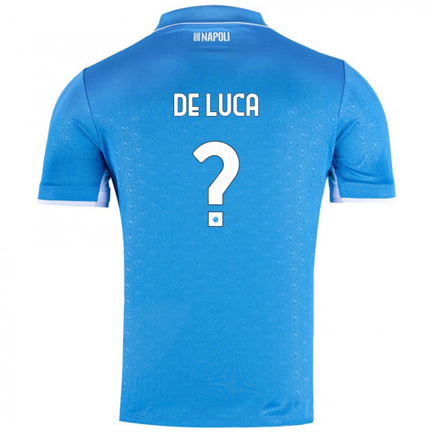 Dames Alfonso De Luca #0 Hemelsblauw Thuisshirt Thuistenue 2024/25 T-Shirt