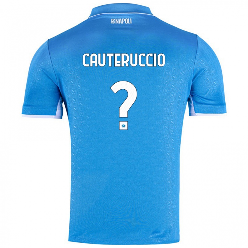 Dames Walter Cauteruccio #0 Hemelsblauw Thuisshirt Thuistenue 2024/25 T-Shirt