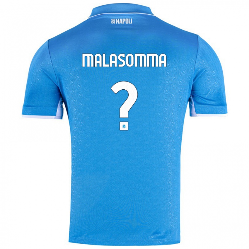 Dames Matteo Malasomma #0 Hemelsblauw Thuisshirt Thuistenue 2024/25 T-Shirt