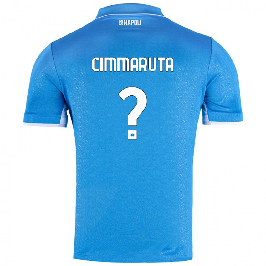 Dames Antonio Cimmaruta #0 Hemelsblauw Thuisshirt Thuistenue 2024/25 T-Shirt