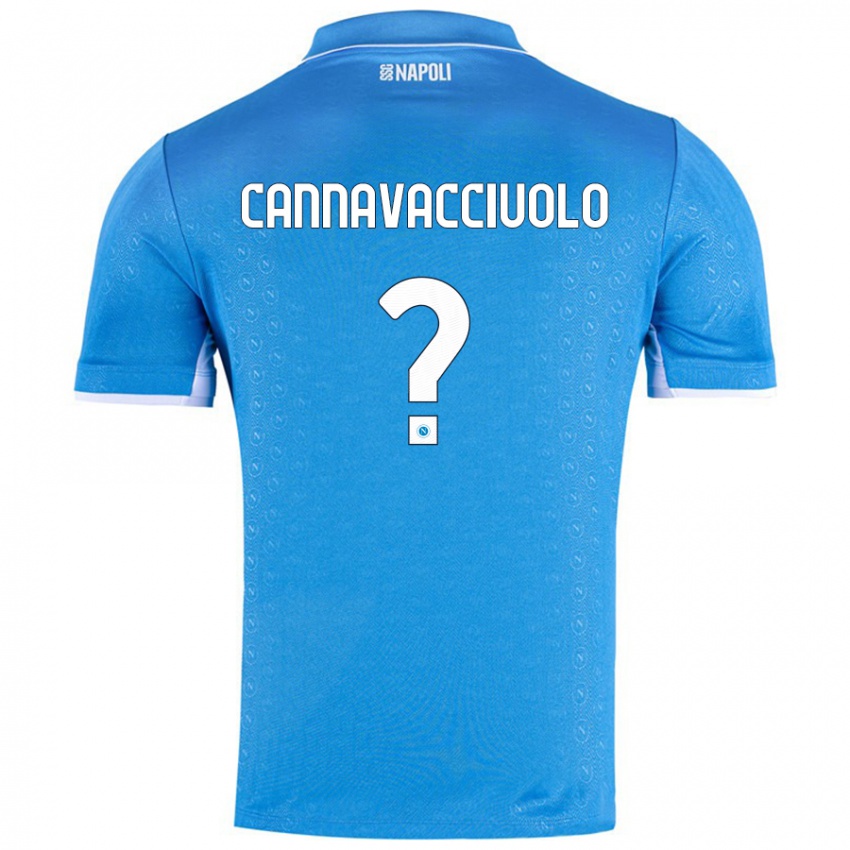 Dames Luigi Pio Cannavacciuolo #0 Hemelsblauw Thuisshirt Thuistenue 2024/25 T-Shirt