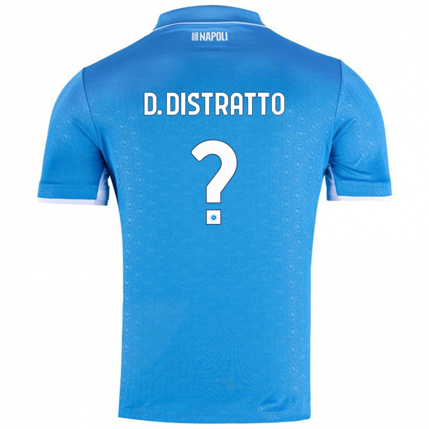 Dames Donato Distratto #0 Hemelsblauw Thuisshirt Thuistenue 2024/25 T-Shirt