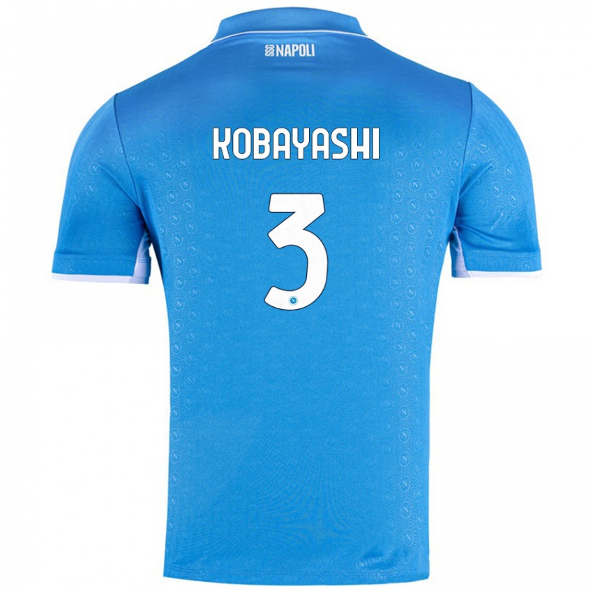 Dames Miharu Kobayashi #3 Hemelsblauw Thuisshirt Thuistenue 2024/25 T-Shirt